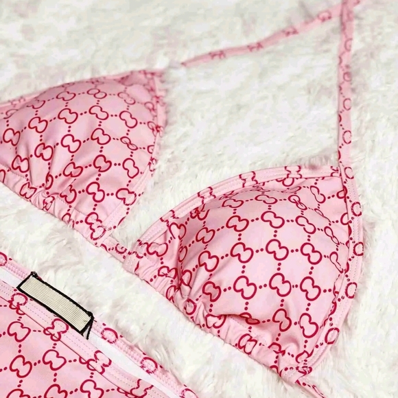 Red and Pink Lace Bra with Elegant Design